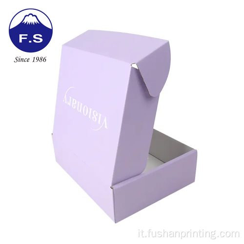 Design personalizzato Top Aperto Cardboard Casella ondulato mailer